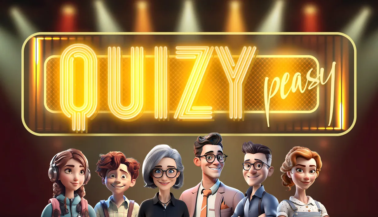 Quizy Peasy key art